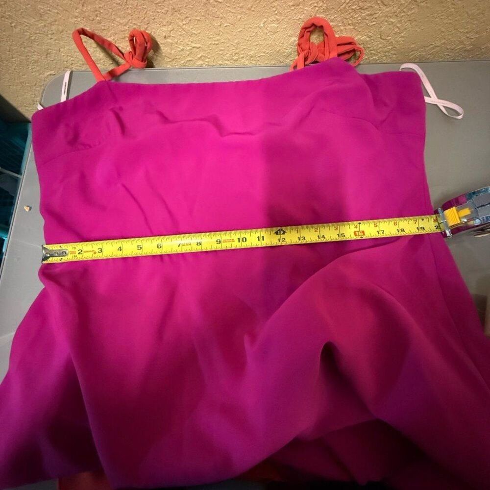 Christian Siriano Pink Tie Shoulder Dress - Picture 6 of 11